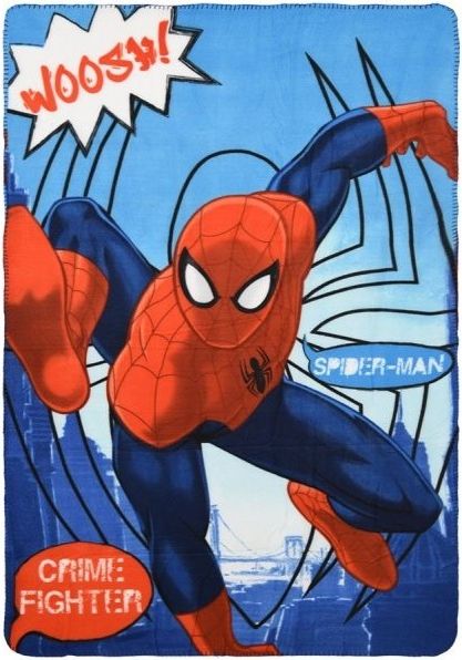 Sun City - Fleecová dětská deka Spiderman MARVEL, 100 x 150 cm - obrázek 1