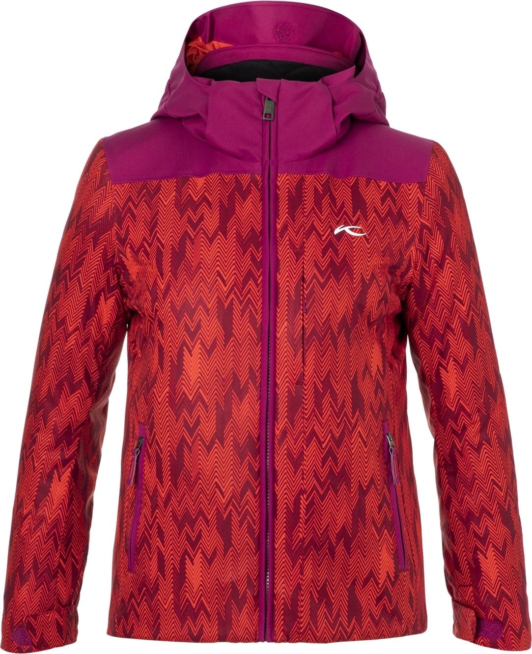 Kjus Girls Surface Jacket - purp. berry-fiery 164 - obrázek 1