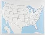 Kontrolní slepá mapa USA - obrázek 1