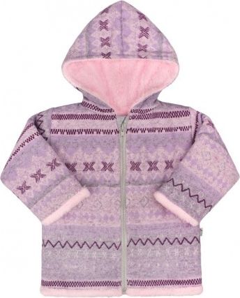 Zimní kojenecký kabátek Baby Service Etnik zima růžový, Růžová, 68 (4-6m) - obrázek 1
