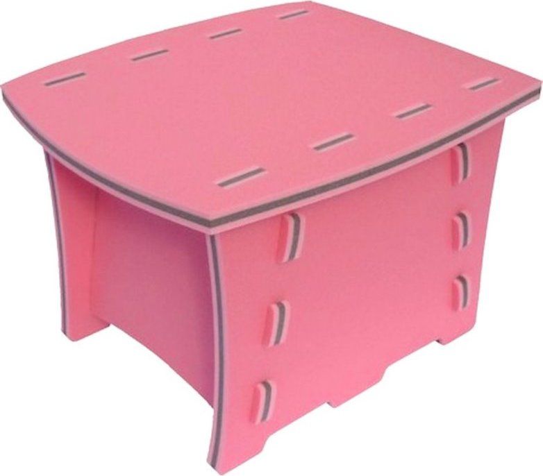 MALÝ GÉNIUS Puzzle stoleček růžový - obrázek 1