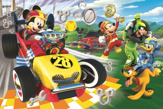 TREFL Puzzle Mickey a závodníci 60 dílků - obrázek 1