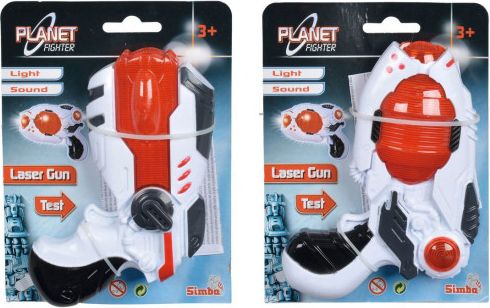 Simba Planet Fighter Laserová pistole 16 cm Světlo + Zvuk - obrázek 1