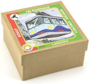 KOVAP Lanovka na klíček kov 10 x 7,5 cm modrá - obrázek 2