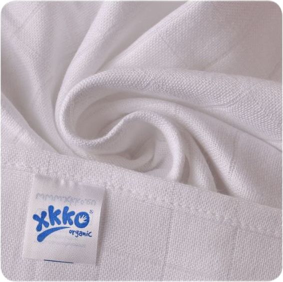 KIKKO Dětské pleny z biobavlny Staré časy 70x70 (5 ks) – bílé - obrázek 2