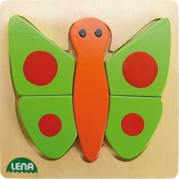 Lena Dřevěné puzzle motýl - obrázek 1