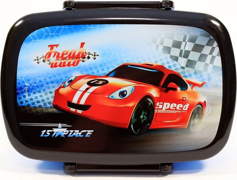 BENIAMIN Box na svačinu Závodní Auto Polypropylen, 18x13x6 cm - obrázek 1