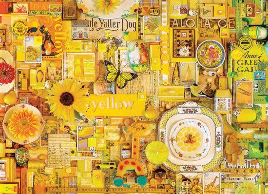 COBBLE HILL Puzzle Barvy duhy: Žlutá 1000 dílků - obrázek 1