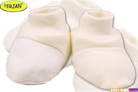 Botičky/ponožtičky BAVLNA - ecru - obrázek 1