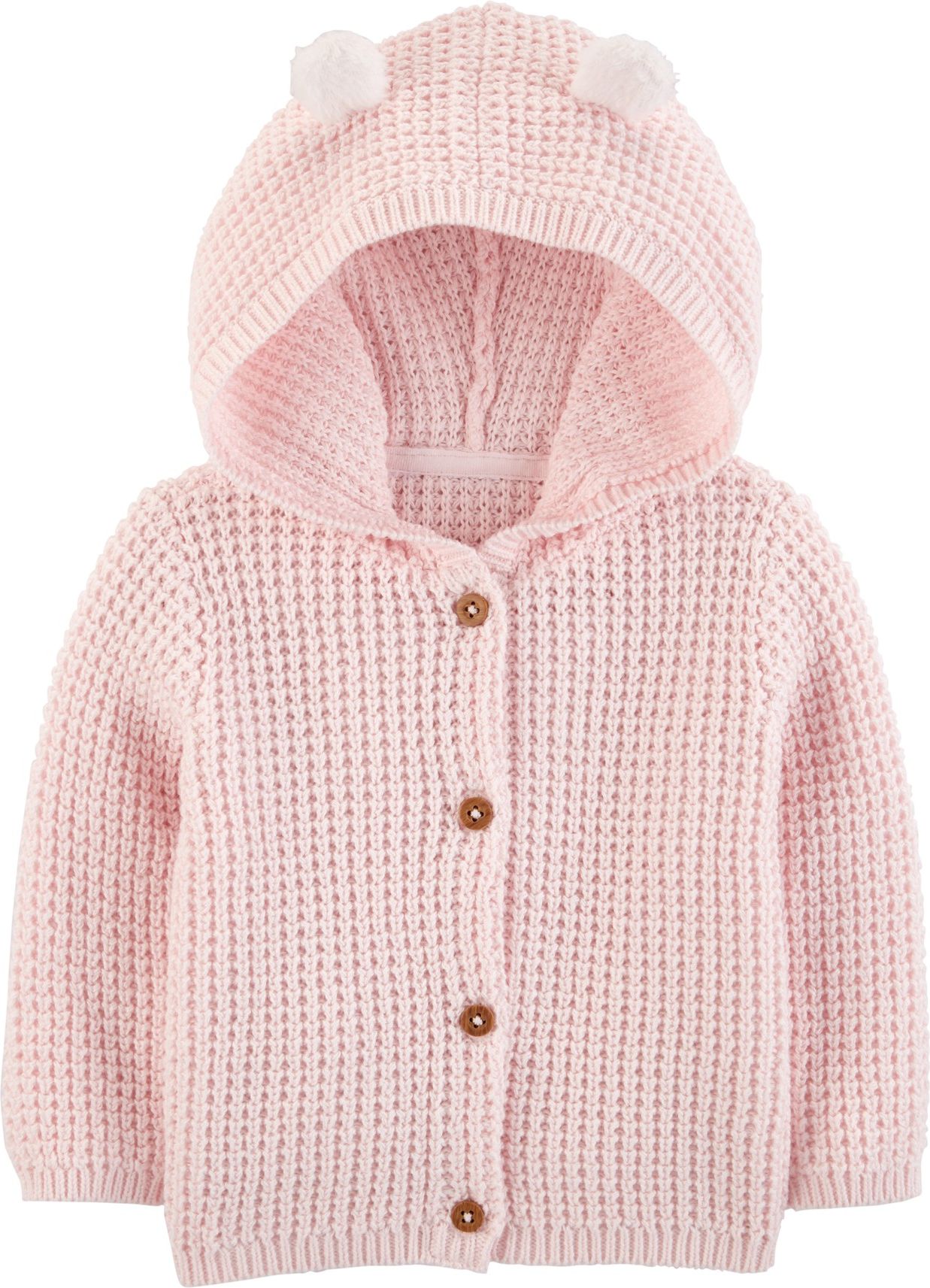 CARTER'S Svetr s kapucí - růžový, 12m - obrázek 1