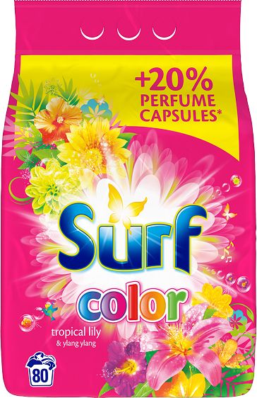 SURF Color Tropical 5,2 kg (80 dávek) – prací prášek - obrázek 1