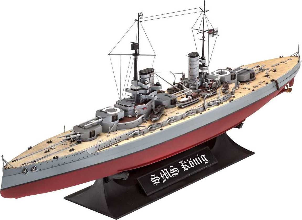 REVELL Plastic ModelKit loď 05157 - WWI Battleship SMS KÖNIG (1:700) - obrázek 8