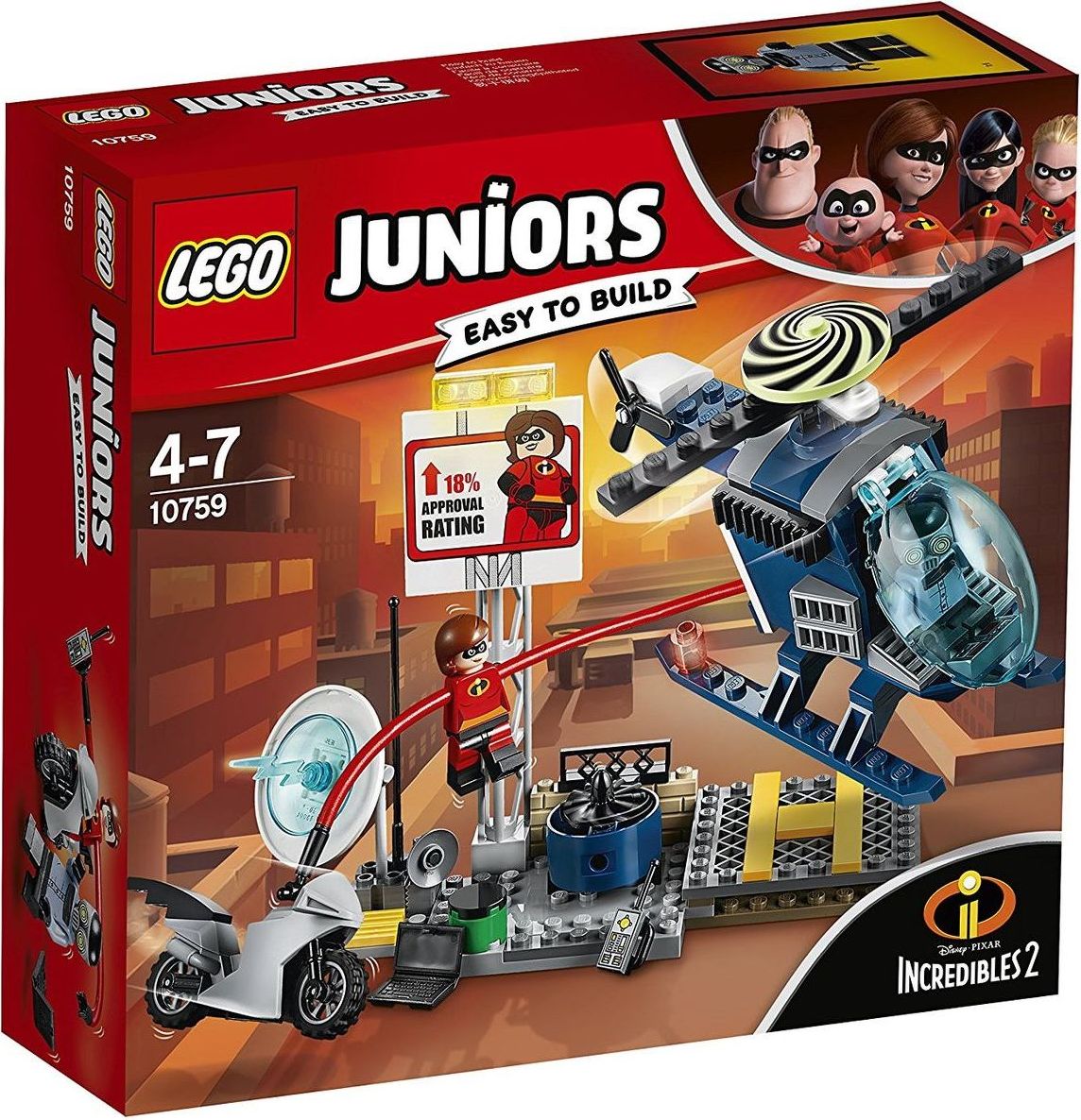 LEGO Juniors 10759 Elastižena: pronásledování na střeše - obrázek 1