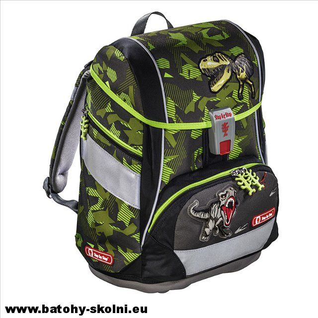 Školní aktovka-batoh T-Rex 2v1 4-dílný set Step by Step certifikát AGR - obrázek 5