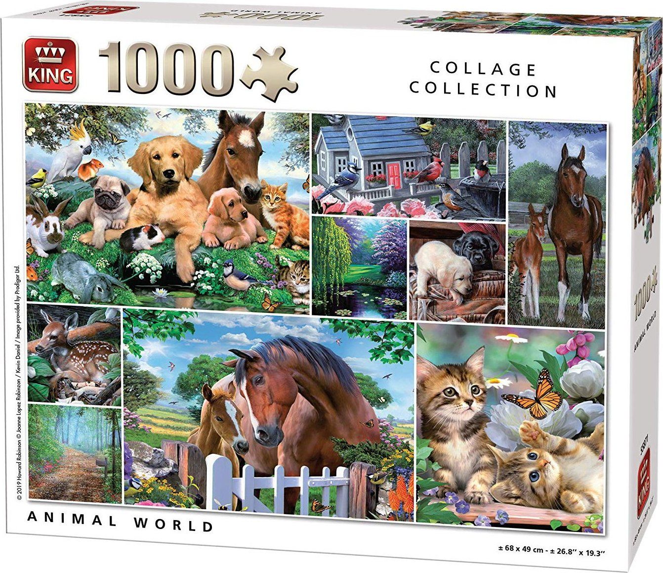KING Puzzle Svět zvířat 1000 dílků - obrázek 1