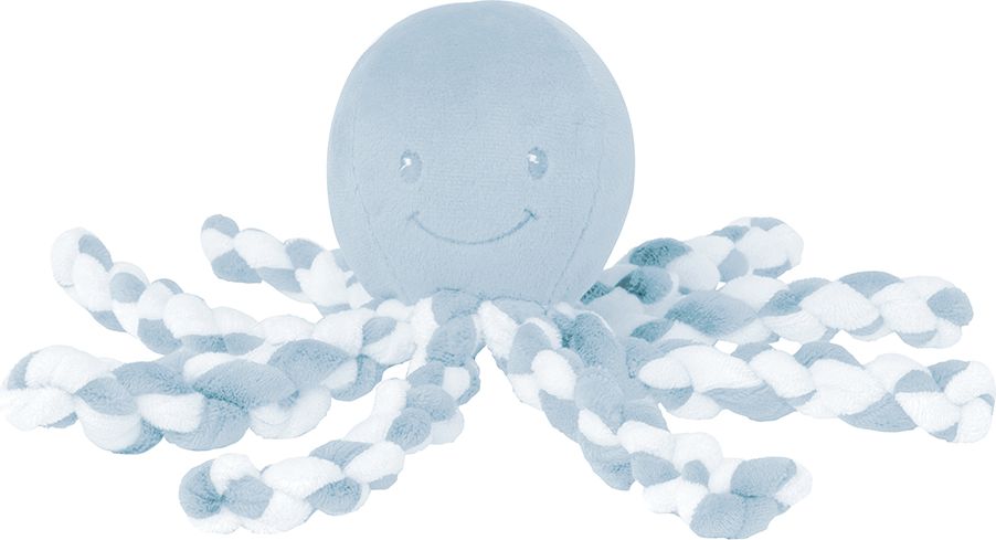 NATTOU První hračka miminka chobotnička PIU PIU Lapidou light blue 0m + - obrázek 1