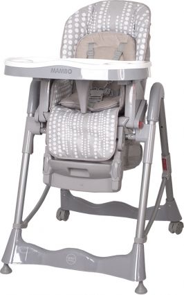 Jídelní židlička COTO BABY Mambo Grey - obrázek 1
