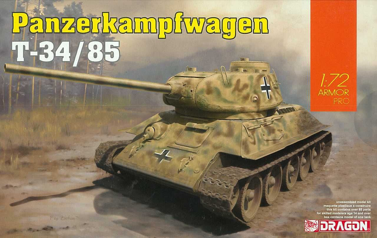 DRAGON Model Kit tank 7564 - Panzerkampfwagen T-34/85 (1:72) - obrázek 1