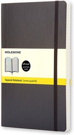 Moleskine Zápisník - měkké desky černý A5, 96 listů  čtverečkovaný - obrázek 1
