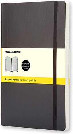 Moleskine Zápisník - měkké desky černý A5, 96 listů čtverečkovaný - obrázek 1