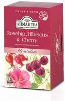 Ahmad Tea Rosehip & Cherry porcovaný čaj 20 x 2 g - obrázek 1