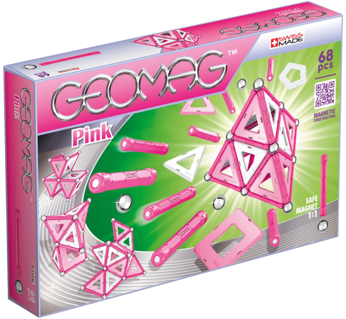 Geomag Pink 68 dílů - obrázek 1