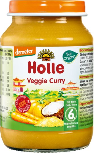 6x HOLLE Bio Organic Vegetariánské kari (6m+), 190 g - obrázek 1