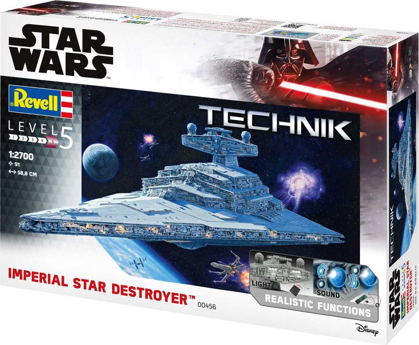 REVELL Plastic ModelKit TECHNIK SW 00456 - Imperial Star Destroyer (1:2700) - obrázek 2