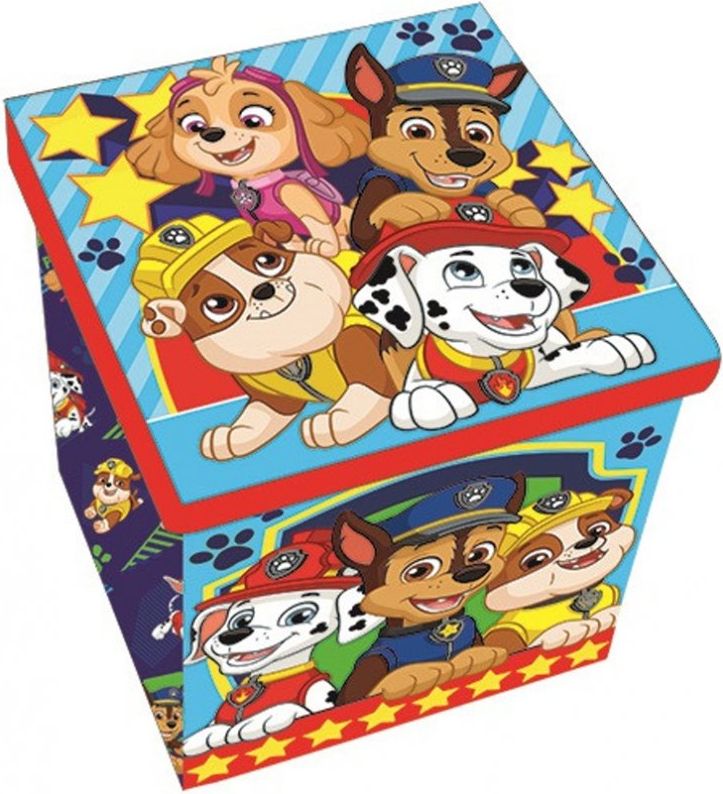 Javoli · Taburet s úložným prostorem Tlapková patrola - Paw Patrol - 30 x 30 x 30 cm - obrázek 1