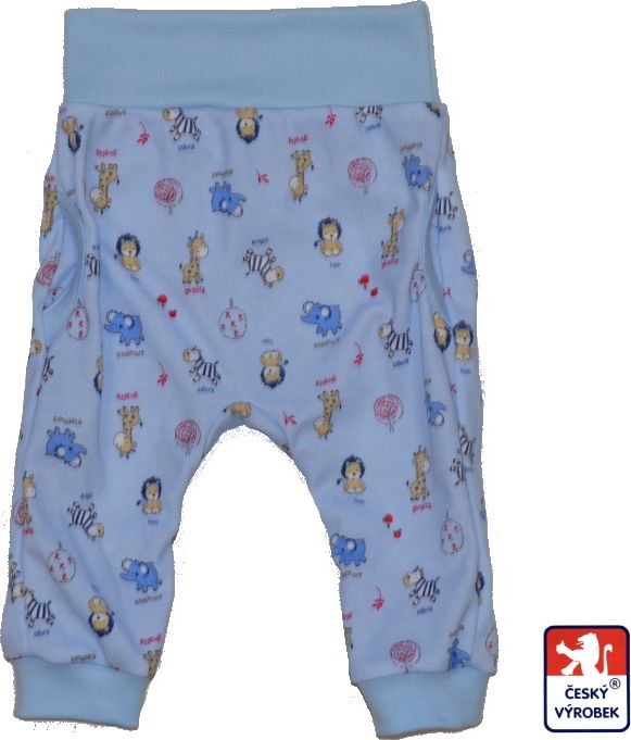 Dětské bavlněné kalhotky, Dětský svět, modré ZOO velikost 52 - obrázek 1