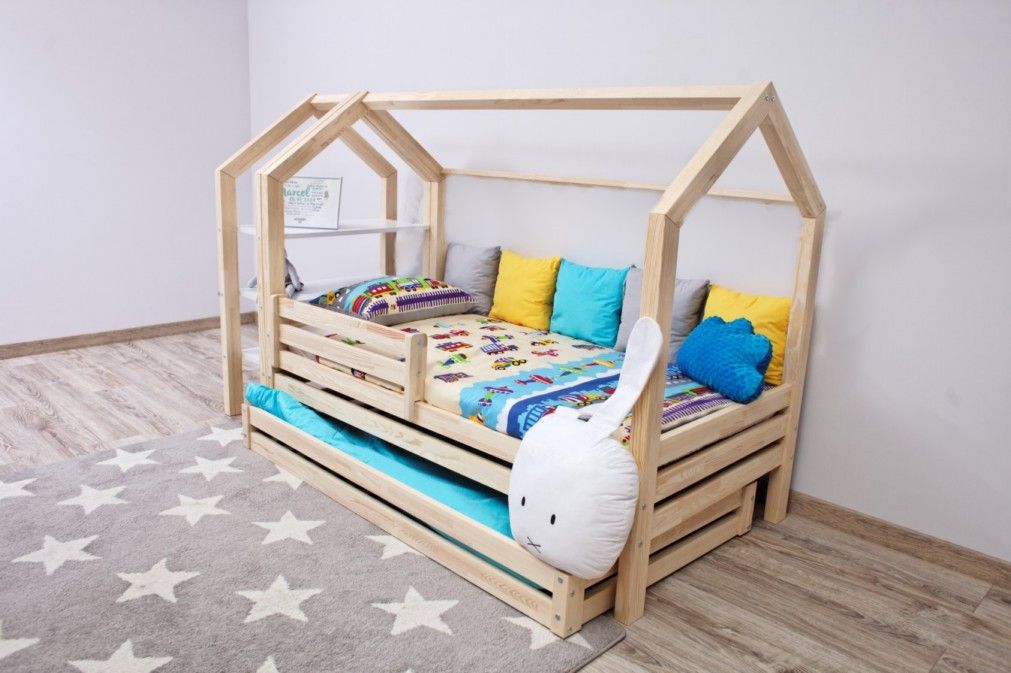 Postel Domeček s výsuvným lůžkem Kukka 180 x 80 cm - obrázek 1