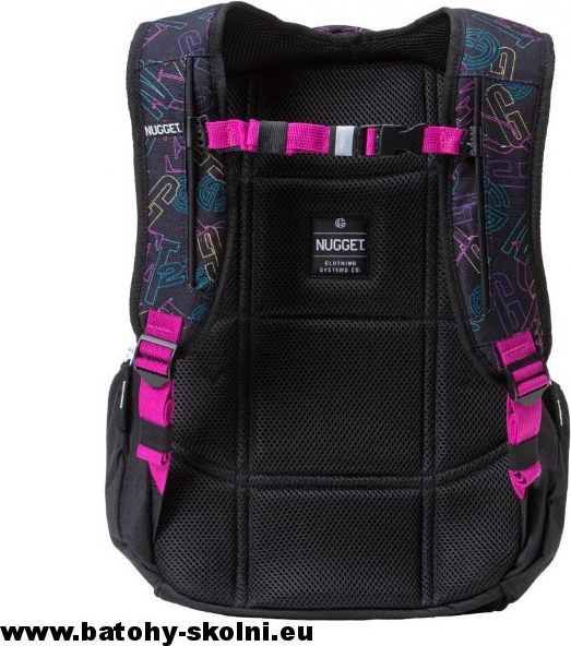 Studentský batoh Nugget Bradley 3 B Traverse Color Black - Doprava Zdarma - obrázek 4