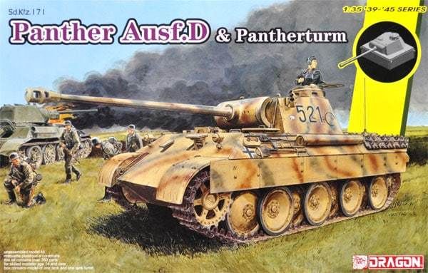 DRAGON Model Kit tank 6940 - Sd.Kfz.171 Panther Ausf.D mit Pantherturm (1:35) - obrázek 1