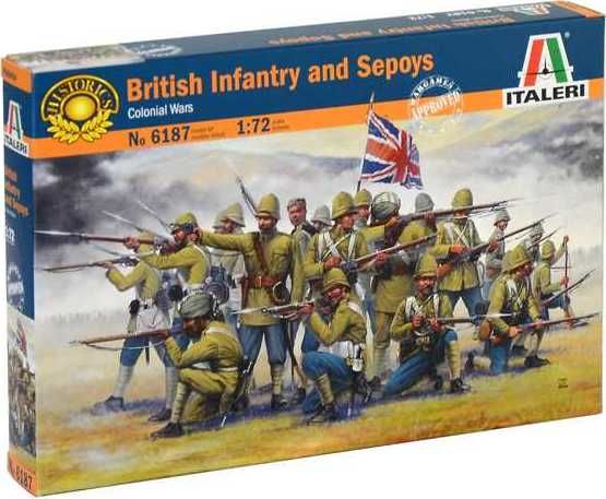 ITALERI Model Kit figurky 6187 - British Infantry and Sepoys (1:72) - obrázek 1