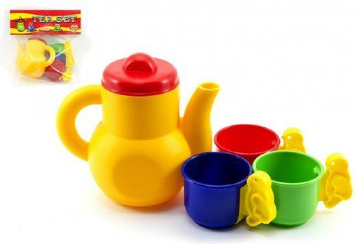 Teddies 50512 Nádobí - Čajová sada plast v sáčku 20x13x5xcm - obrázek 1