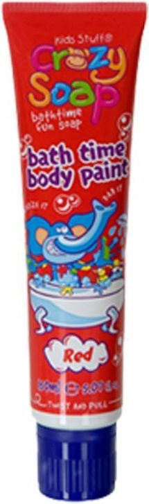 Crazy Soap Body Paint Red - zábavný sprchový gel do koupele 150 ml - obrázek 1