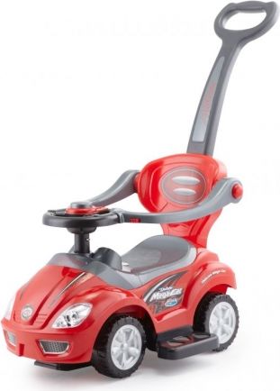 Eco toys Jezdítko, odstrkovadlo, odrážedlo 3v1 Mega Car červené - obrázek 1