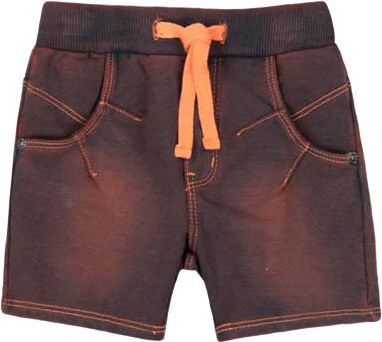 BOBOLI Chlapecké bavlněné kraťasy, 74 cm - oranžová/hnědá, kluci - obrázek 1