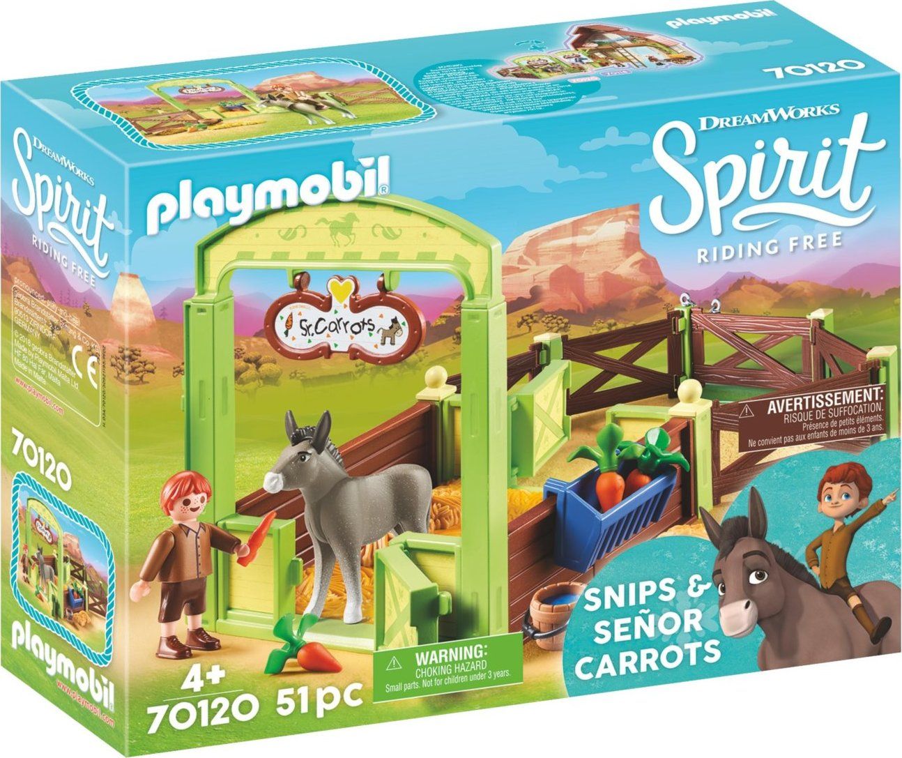 PLAYMOBIL Koňský box Šmik & Seňor Mrkvička 70120 - obrázek 1