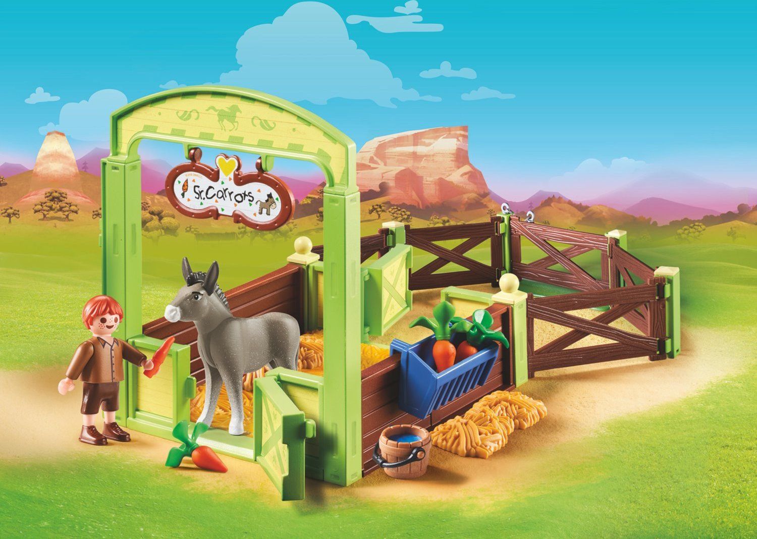 PLAYMOBIL Koňský box Šmik & Seňor Mrkvička 70120 - obrázek 2