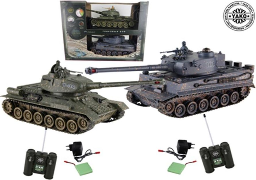 RC tank T34 vs Tiger (sada 2ks) 1:24 - obrázek 1