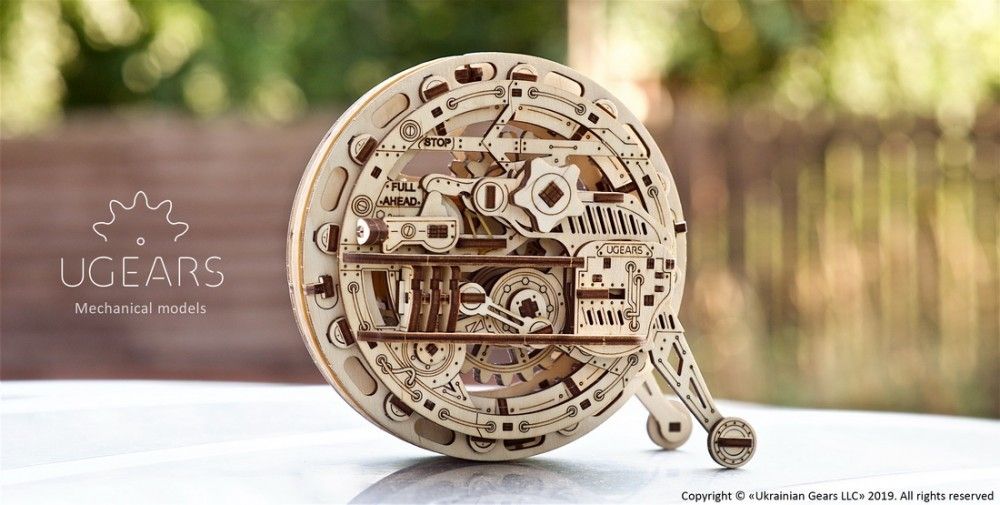 Ugears 3D dřevěné mechanické puzzle Monowheel - obrázek 4