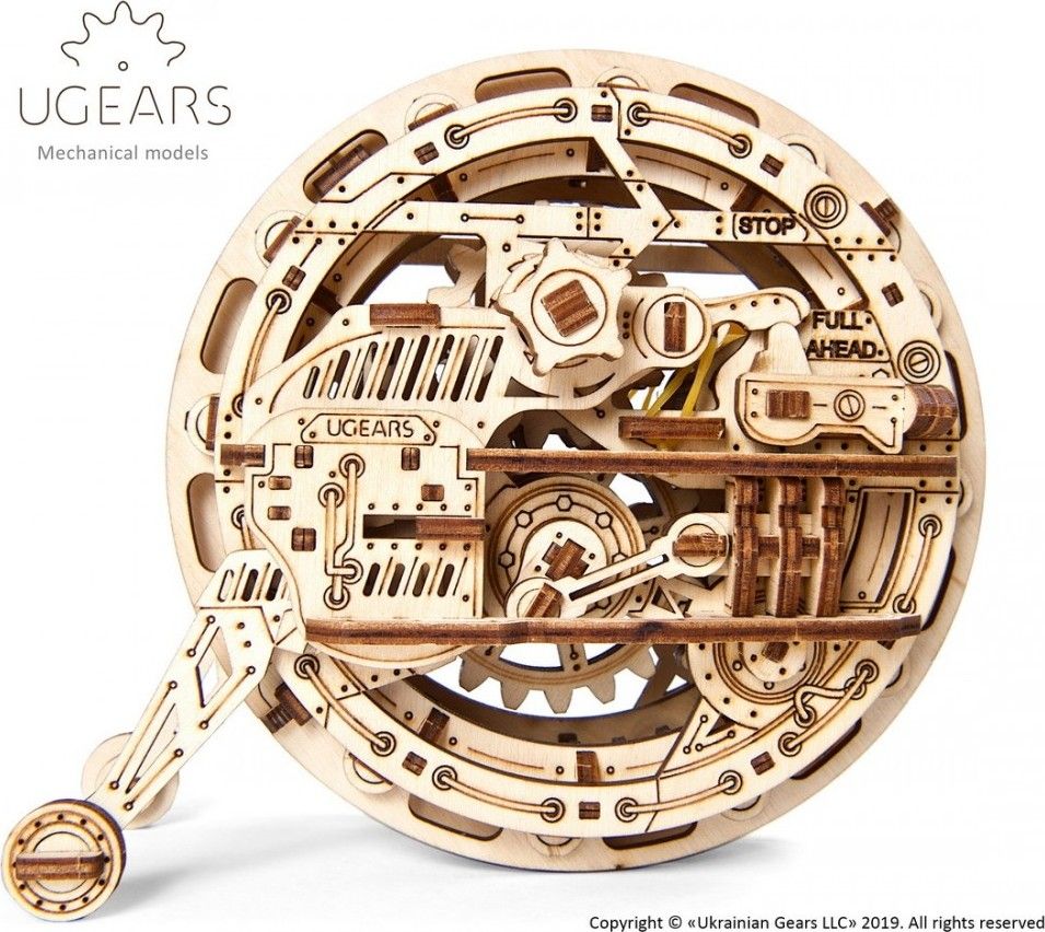 Ugears 3D dřevěné mechanické puzzle Monowheel - obrázek 5