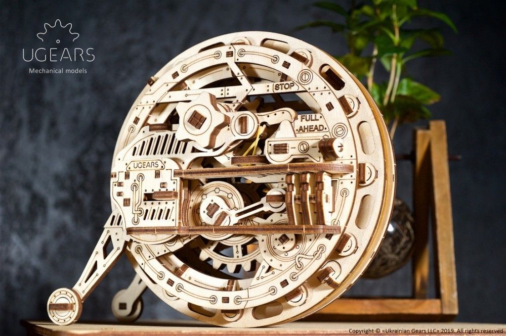 Ugears 3D dřevěné mechanické puzzle Monowheel - obrázek 6