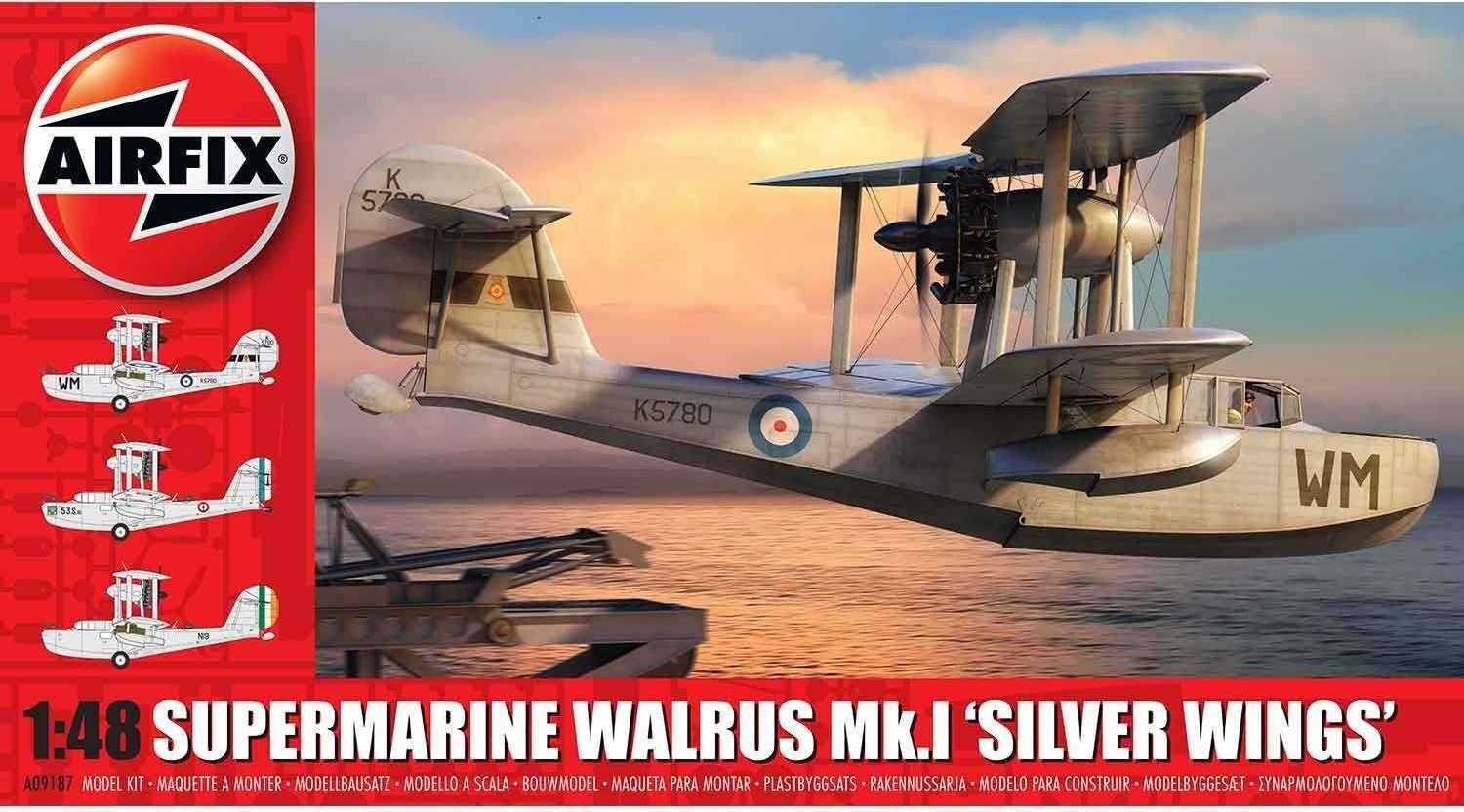 AIRFIX Classic Kit letadlo A09187 - Supermarine Walrus Mk.1 'Silver Wings' (1:48) - obrázek 1