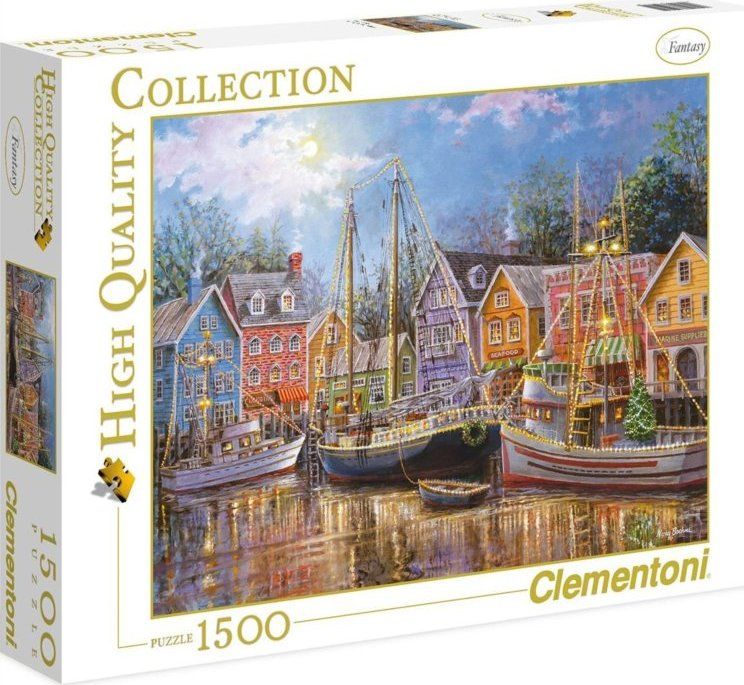 CLEMENTONI Puzzle Plachetnice v přístavu 1500 dílků - obrázek 2
