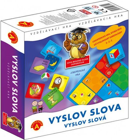 Vyslov slova didaktická společenská hra v krabici 25x25cm - obrázek 2