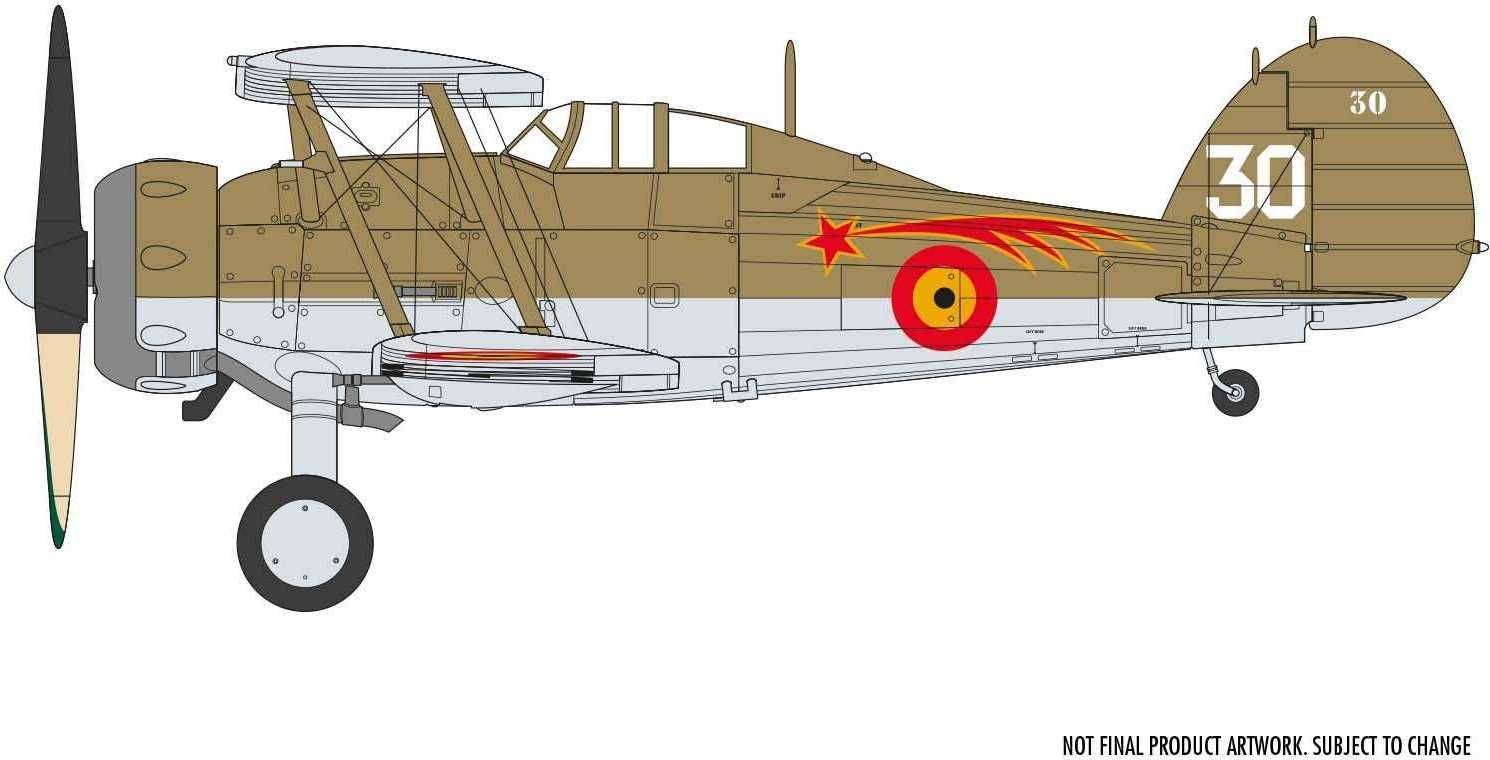 AIRFIX Classic Kit letadlo A02052A - Gloster Gladiator Mk.I/Mk.II (1:72) - obrázek 2