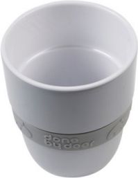 DONE BY DEER Hrníček Elphee Yummy mug se silikonovým kroužkem - šedý - obrázek 1