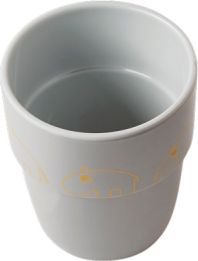 DONE BY DEER Hrníček Contour Yummy mug - šedá/zlatá - obrázek 1
